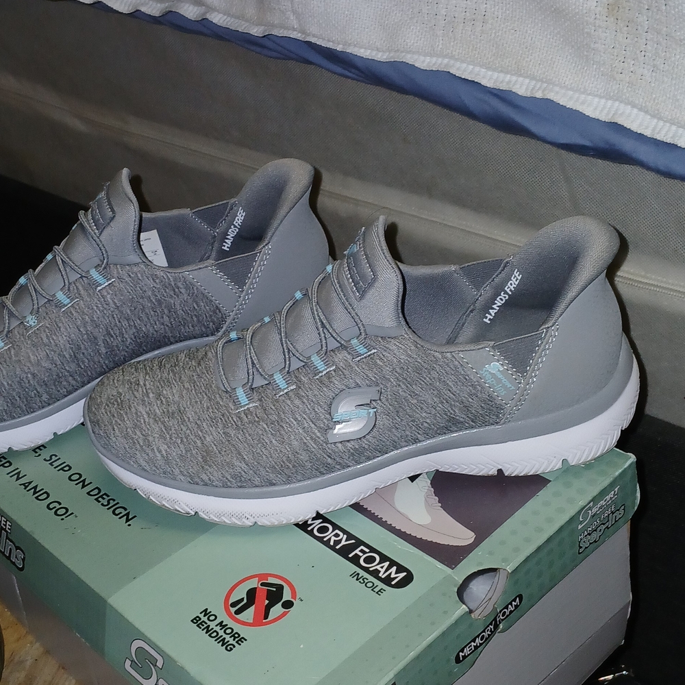 Skechers Men's Gray Slip-On Shoes